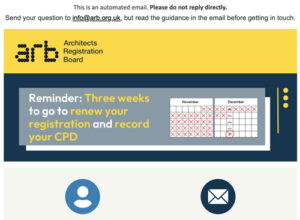 Reminder: Three weeks to go to renew your registration and record your CPD
